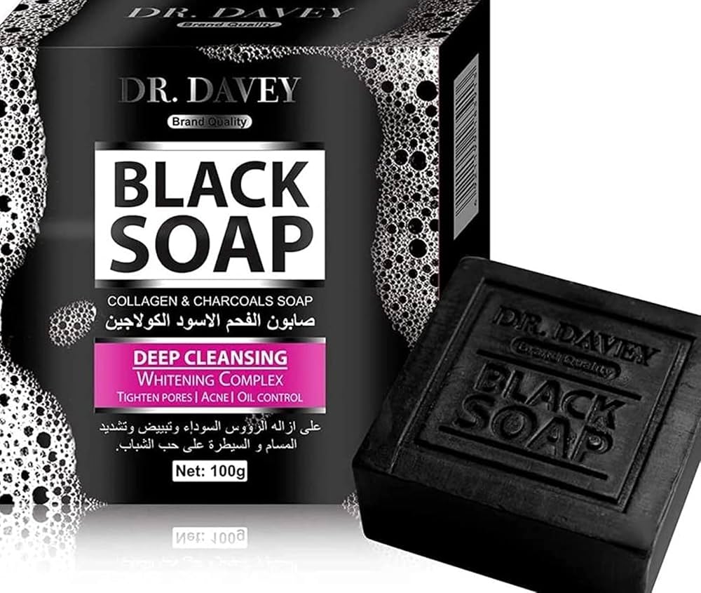 Dr. Davey Black Soap – Collagen & Charcoal Deep Cleansing Soap