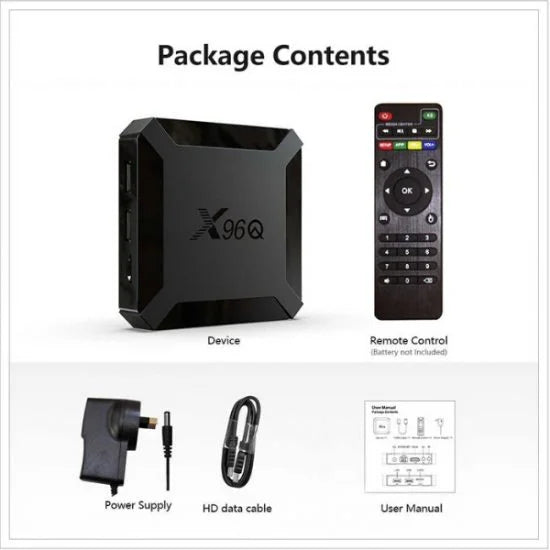 X96Q Pro Android TV Box – 2GB RAM + 16GB ROM