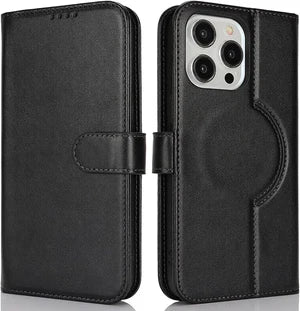 ZHUSE Wallet Wireless Power Bank – Brown & Black Leather Edition